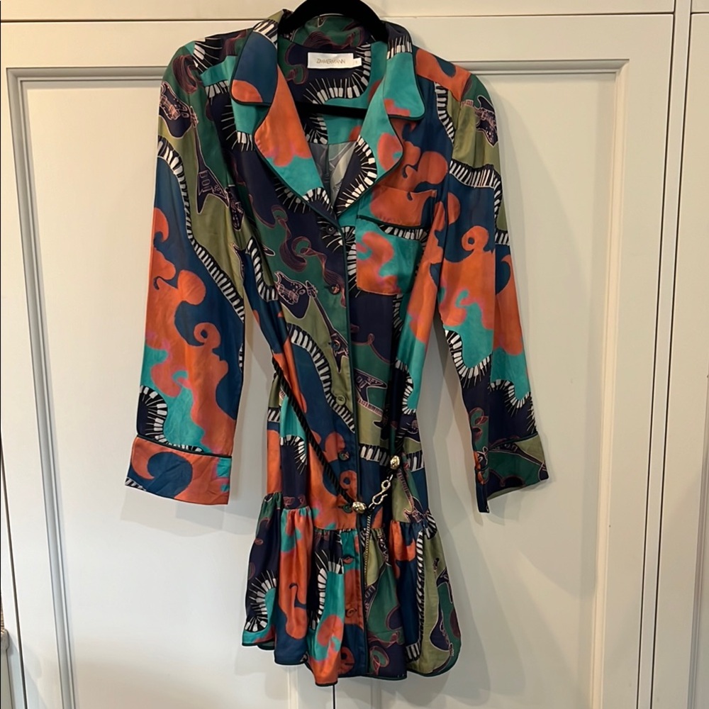 Zimmermann guitar Multicolor Mini Dress, size 1